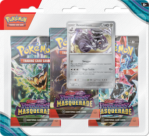 Pokémon TCG: Scarlet & Violet - Twilight Masquerade 3-Pack Booster Blister: Revavrom