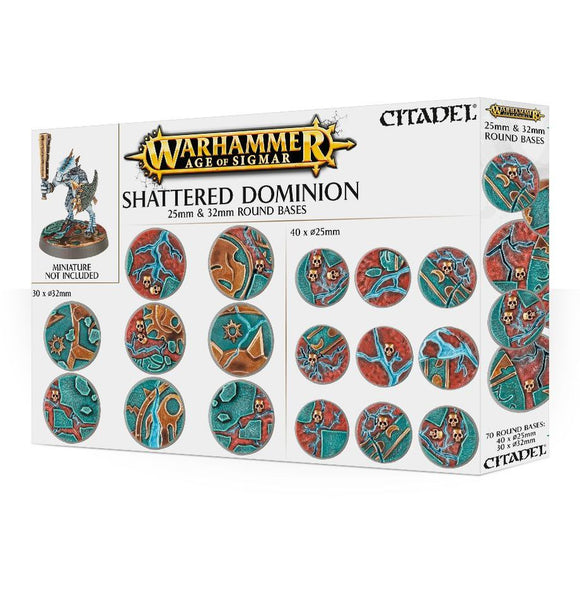 Warhammer - Citadel Shattered Dominion 25 & 32mm Round Bases