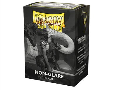 Dragon Shield Matte Sleeves Standard Size - Non-Glare: Black (Version 2) (100)