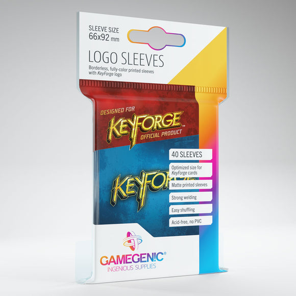 GameGenic Keyforge Logo Sleeves - Blue (40)