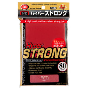 KMC Standard Sleeves - Hyper Strong: Red (80)