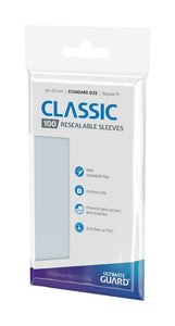 Ultimate Guard Classic Sleeves Resealable Standard Size Transparent (100)